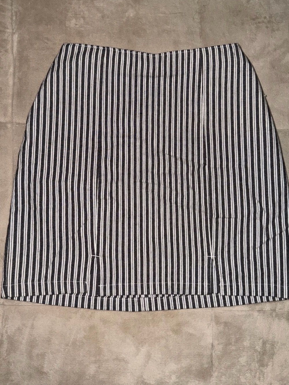 Striped Black and White Skirt